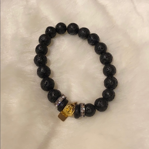 Black Lava Stone bracelet - Picture 2 of 4